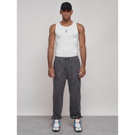 Sports male trousers, size 50, gray color