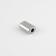Tip for a cord, d = 4 mm, 13 × 9 × 6 mm, 10 pcs, silver color