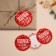 Schildik decorative for the gift "Gift from Santa Claus", 6.5 x 7.1 cm, New Year