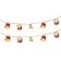 Beads for a Christmas tree 90 cm "drums" gold