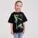 T -shirt Children's Minaku Graffiti, black color, height 110