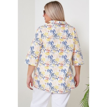 Female shirt, size 70, white color-4