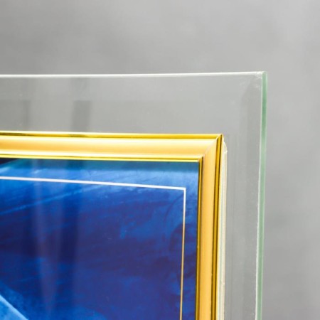 Photo frame Glass "GT 116/-g" 15x20 cm, horizontal, gold-2