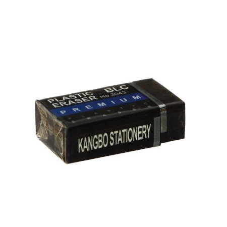 Rectangular eraser 37 x 22 x 1.2 mm, in a cardboard holder, mix-1