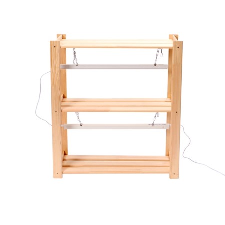 Wooden rack for seedlings with phytoswinkers of the spectrum and timer 73x65x24 cm-2