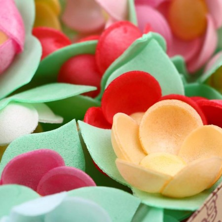 Waffle water lilies on a triple, mix, 80 pcs-2