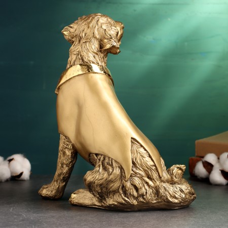 Figure "Dog in a jacket with a butterfly" 28cm, bronze-2