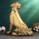 Figure "Dog in a jacket with a butterfly" 28cm, bronze