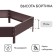 Gaeping flowerbed, D = 140 cm, h = 15 cm, chocolate, Greengo