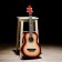 Acoustic guitar is 6 string, Menz. 650mm, strings metal, head without grooves