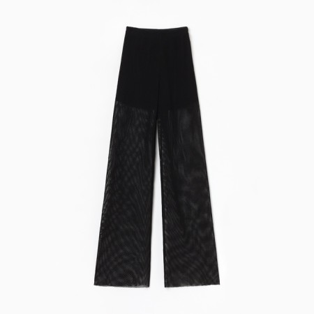 Female set (longshit, trousers) minku: Casual Collection Black color, rr 44-5