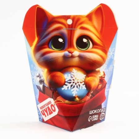 New Year! Milk chocolate in the package "Kotik", 5 g x 4 pcs-2