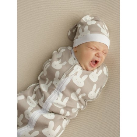 Lightning diaper with a hat with a cap Amarobaby Soft Hugs, size 68x74 cm-6