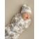 Lightning diaper with a hat with a cap Amarobaby Soft Hugs, size 68x74 cm