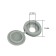 Decorative cap for screws, gray, set 100 pcs