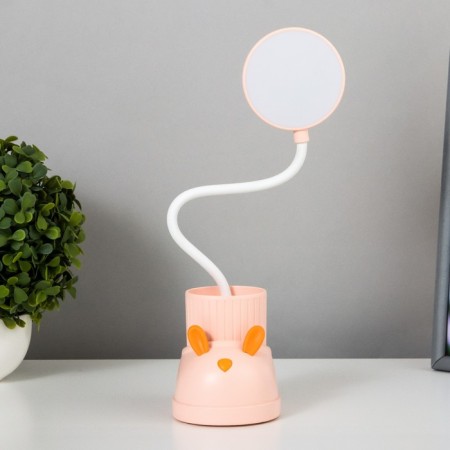 Table lamp "Boat Hare" LED 3 modes 3W USB Organizer Pink 8x11x31 cm Risalux-7