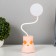 Table lamp "Boat Hare" LED 3 modes 3W USB Organizer Pink 8x11x31 cm Risalux