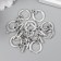 Decor Metal for the creativity of locks "Spiral" silver 2624M025 2.2x1.7 cm