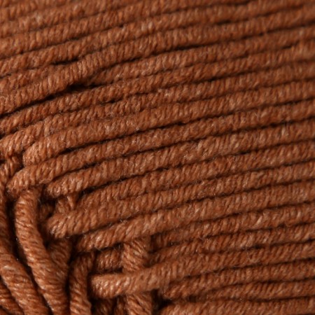 Yarn "Jeans Plus" 55% cotton, 45% acrylic 160m/100g (40 dark beige)-2