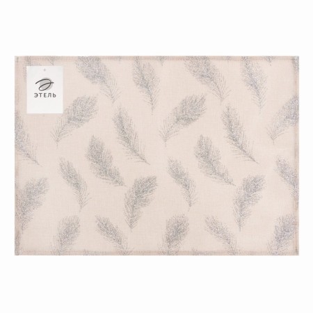 Sulfat "feathers" silver 30*45cm, 100% p/e-4