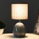 Board Lamp "Aria" E14 40W gray 13x13x26.5 cm Risalux