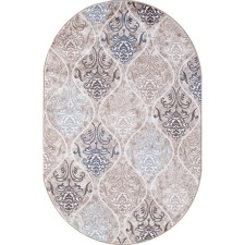 Ковёр овальный Merinos Valencia Deluxe, размер 100x200 см, цвет cream-brown