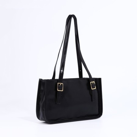 Bag Female Tout with zipper, black color-2