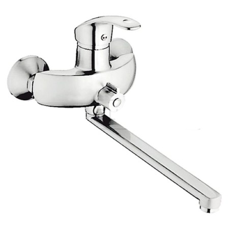 CRON CN2321 bath mixer, long spout, switch in the case, chrome