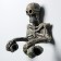 Skeleton toilet holder 18x22cm