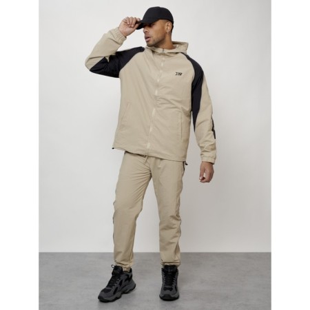 Sports suit men's, size 56, beige color-5