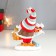 Polystone souvenir "Grandfather Frost with a gift, in a striped cap" 13x5.5x10.5 cm