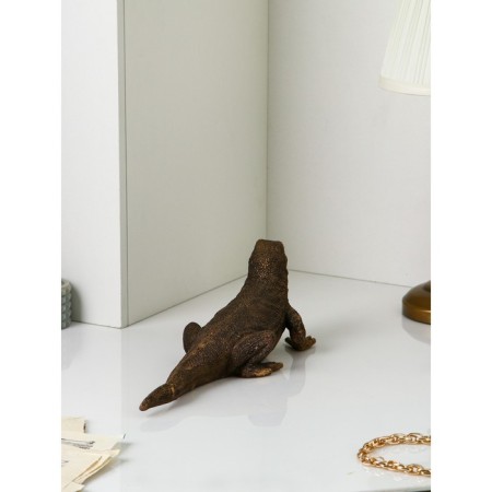 Figure "Varan", polystone, 14 cm, color gold-2