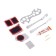 Set for bicycle 3 in 1: repair kit, bicycle key, bag