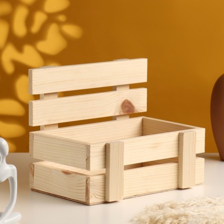 Kashpo wooden rack 24.5x16.5x19.5 cm natural-1