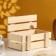 Kashpo wooden rack 24.5x16.5x19.5 cm natural