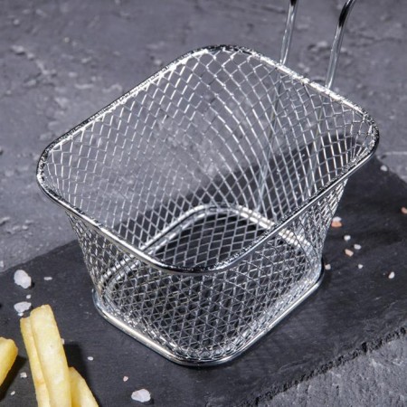 Basket for potatoes FRI DOLAIN "Quadro", 10 × 8.5 × 6 cm, small mesh-2