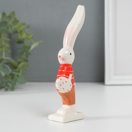 Souvenir Ceramics "Rabbit in striped" 4x7x16 cm