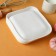 Form for mousse desserts and baking konfinetta "quadro", silicone, 18.5 × 5 cm, white color