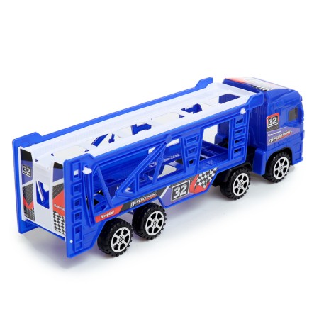 Inertial "Avtobos" truck, with 4 machines, blue color-3