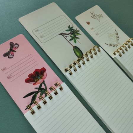 Notepad A6-, 100 sheets in the line on the crest, "cute cat", cardboard cover, hard substrate, matte lamination, Soft Touch, Foil Gold, Block 70 g/m2-5