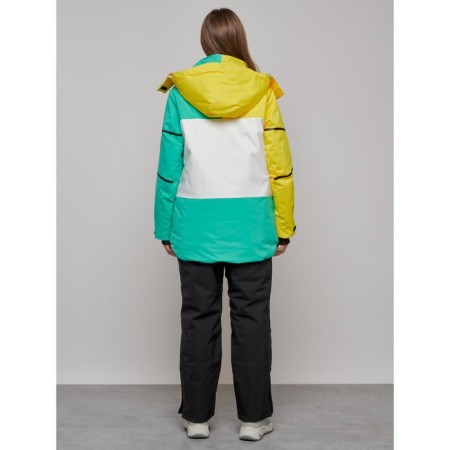Ski suit female, size 42, yellow color-3