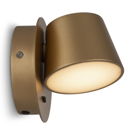 Bra Maytoni Mod421wl-L6BS3K, 1XLED, 7W, 12x12x12 cm, 350lm, brass color-2