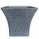 Kashpo for flowers "Crown" 40x40x35 cm, 10 l, color black granite