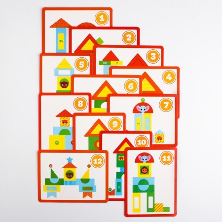 Children's developing game "Little Builder / Transport", EVA + cards, types of mix, crumb I-4