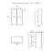 Cabinet in the bathroom iceberg norm 02-50, hinged