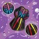 Carnival set "Rainbow skeleton", dress and rim, p. S.
