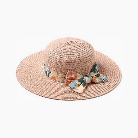 Hat for girls, pink color, size 52