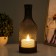 Nightlight "lantern with a candle" LED from batteries 2HAA Black 9.5x9.5x25.5 cm Risalux