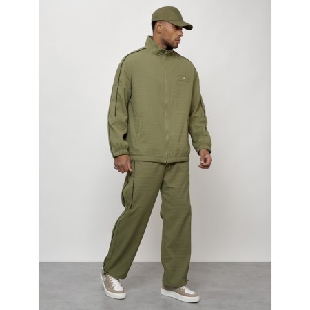Male tracksuit, size 52, khaki color-2