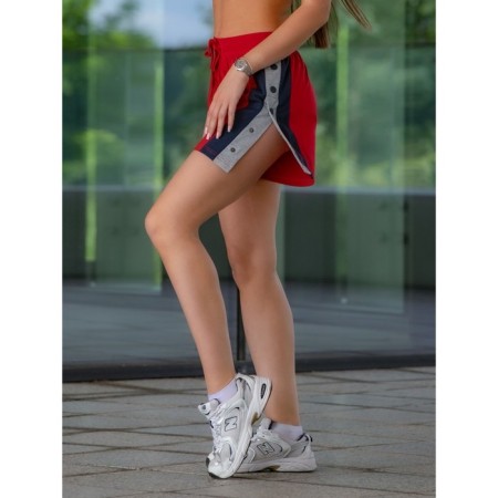 Women's shorts isee, size 50 cm, red color-3